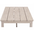 Pemberly Row Transitional Powder-Coated Aluminum Coffee Table in White