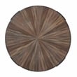 Pemberly Row Contemporary Engineered Wood Round End Table in Brown