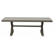 Pemberly Row Transitional Power-Coated Aluminum Coffee Table in Brown