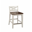 Pemberly Row 5-Piece Engineered Wood Counter Dining Set in White