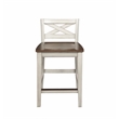 Pemberly Row 5-Piece Engineered Wood Counter Dining Set in White