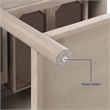 Pemberly Row Contemporary Engineered Wood End Table in Light Brown