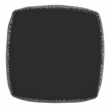 Pemberly Row Boucle Woven Fabric Square Footstool/Pouf in Black