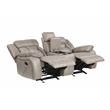 Pemberly Row Modern Transitional Manual Console Loveseat Gray
