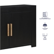 Pemberly Row Engineered Wood Contemporary Aubry 54