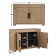 Pemberly Row Engineered Wood Contemporary 64