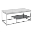 Pemberly Row Contemporary 3-pieces Coffee & End Table Set in White
