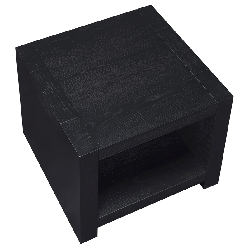 Pemberly Row Engineered Wood Contemporary End Table in Brown