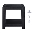 Pemberly Row Engineered Wood Contemporary End Table in Brown