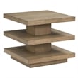 Pemberly Row Engineered Wood Contemporary End Table in Brown