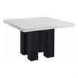 Pemberly Row Contemporary Square 7-piece Dining Set with Silver Chairs