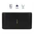 Pemberly Row Engineered Wood Modern / Contemporary Server in Black
