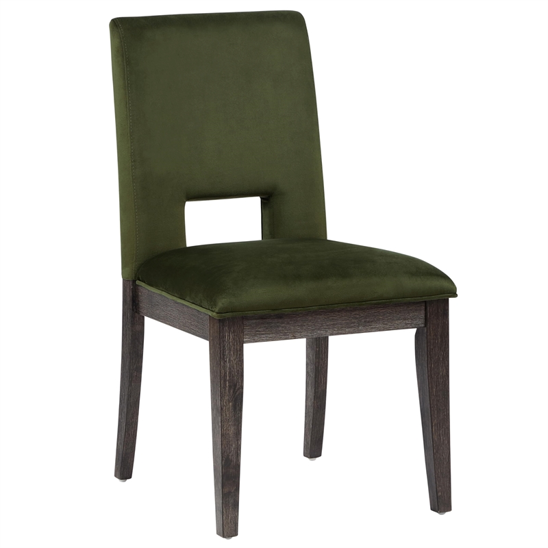 Pemberly Row Extendable Dining Table with 4 Emerald Side Chairs