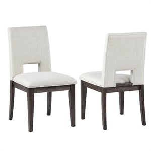 Pemberly Row Modern / Contemporary Upholstered Side Chair in White