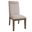 Pemberly Row Contemporary Dining Table and 6 Chairs in Brown