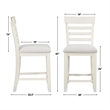 Pemberly Row Modern / Contemporary Dining 7-piece Set in Brown
