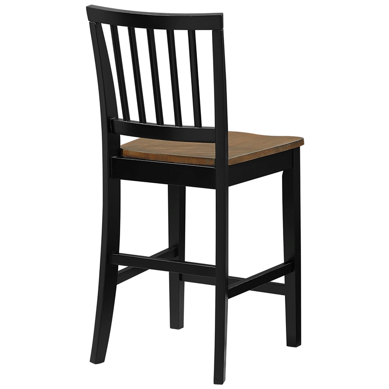 Pemberly Row Wood Modern / Contemporary Counter Chair in Brown