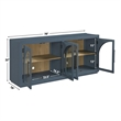 Pemberly Row Engineered Wood Modern / Contemporary Server in Blue
