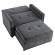 Pemberly Row Modern / Contemporary Gray Chair with Twin Sleeper
