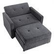 Pemberly Row Modern / Contemporary Gray Chair with Twin Sleeper