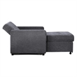 Pemberly Row Modern / Contemporary Gray Chair with Twin Sleeper