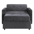 Pemberly Row Modern / Contemporary Gray Chair with Twin Sleeper