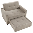 Pemberly Row Modern / Contemporary Brown Chair with Twin Sleeper