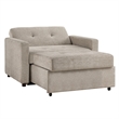 Pemberly Row Modern / Contemporary Brown Chair with Twin Sleeper