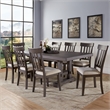 Pemberly Row Engineered Wood Contemporary 5-piece Dining Set in Brown