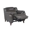 Pemberly Row Engineered Wood Contemporary Power Recliner in Charcoal