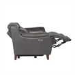 Pemberly Row Engineered Wood Contemporary Power Recliner in Charcoal