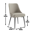 Pemberly Row Contemporary 5-piece Complete Dining Set in Gray