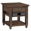 Pemberly Row Engineered Wood Contemporary End Table in Brown