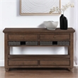 Pemberly Row Engineered Wood Contemporary Sofa Table in Brown