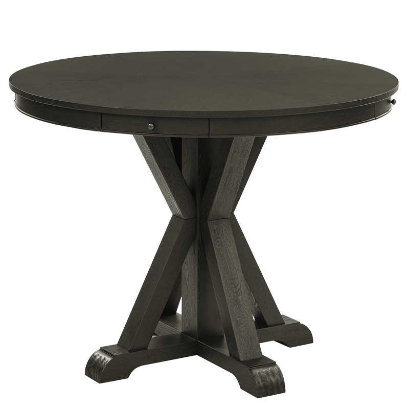 Pemberly Row Modern / Contemporary Counter Table in Black Finish