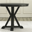 Pemberly Row Contemporary Counter Table with Game Top in Black and Sand