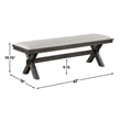 Pemberly Row Contemporary 6-Piece Complete Dining Set in Black