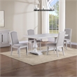 Pemberly Row Modern / Contemporary White 5-piece Complete Dining Set