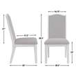 Pemberly Row Modern / Contemporary White 5-piece Complete Dining Set