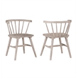 Pemberly Row Modern / Contemporary Solid Wood Dining Chair in Tan