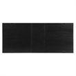 Pemberly Row Contemporary Black Dining Table With 4 Gray Chairs