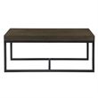 Pemberly Row Rectangular Nesting Table with 2 Stools in Brown