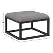 Pemberly Row Rectangular Nesting Table with 2 Stools in Brown