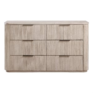 Pemberly Row Wooden Modern / Contemporary Dresser in Tan/Sand
