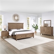 Pemberly Row Engineered Wood Contemporary Queen Storage Bed in Brown