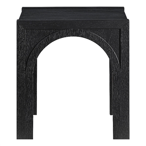 Pemberly Row Wooden Modern / Contemporary End Table in Black