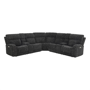 Pemberly Row Modern / Contemporary 3-piece Sectional Sofa in Gray
