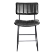 Pemberly Row Iron Modern / Contemporary Black Finish Counter Stool