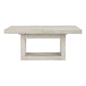 Pemberly Row Contemporary 70-88&quot Dining Table in Greige Finish