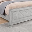 Pemberly Row Engineered Wood Modern / Contemporary King Bed in Gray